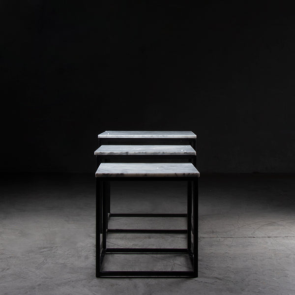 Mesas Lateral  Mármol blanco