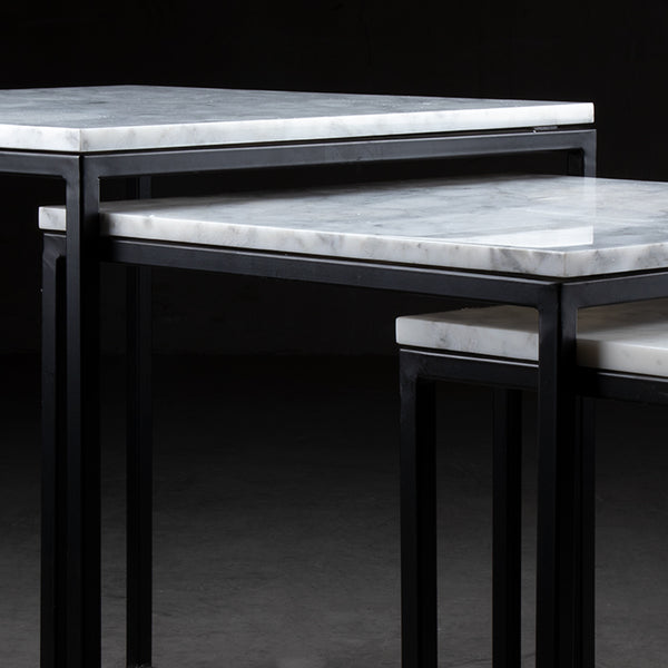 Mesas Lateral  Mármol blanco