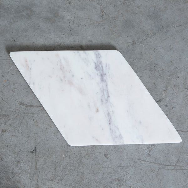 Tabla Mármol Blanco Rombo