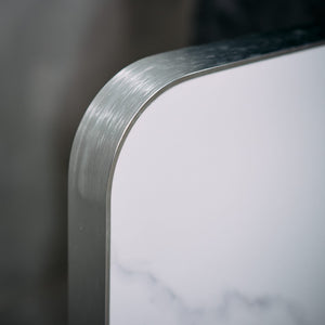 Cubierta Cuadrada Mármol 70 x 70 Borde Aluminio