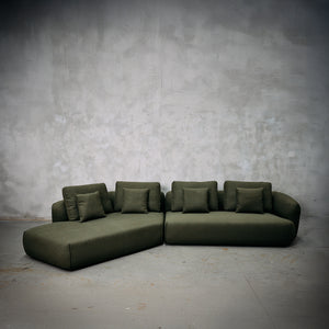 Sofá Riñón Verde