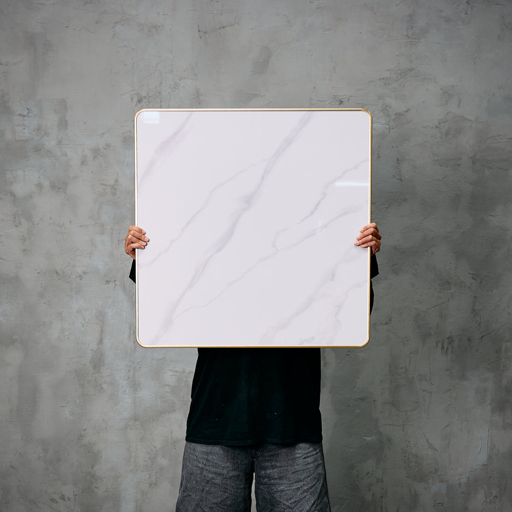 Cubierta Cuadrada Mármol 70 x 70 Borde Especial