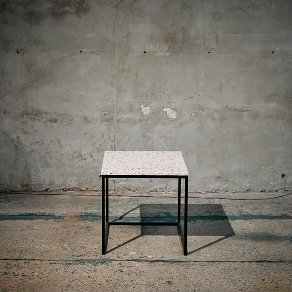 Mesa Lateral Mármol Terrazo S