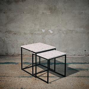 Mesa Lateral Mármol Terrazo M