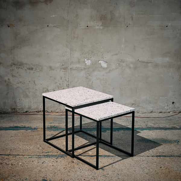 Mesa Lateral Mármol Terrazo M