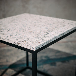 Mesa Lateral Mármol Terrazo M