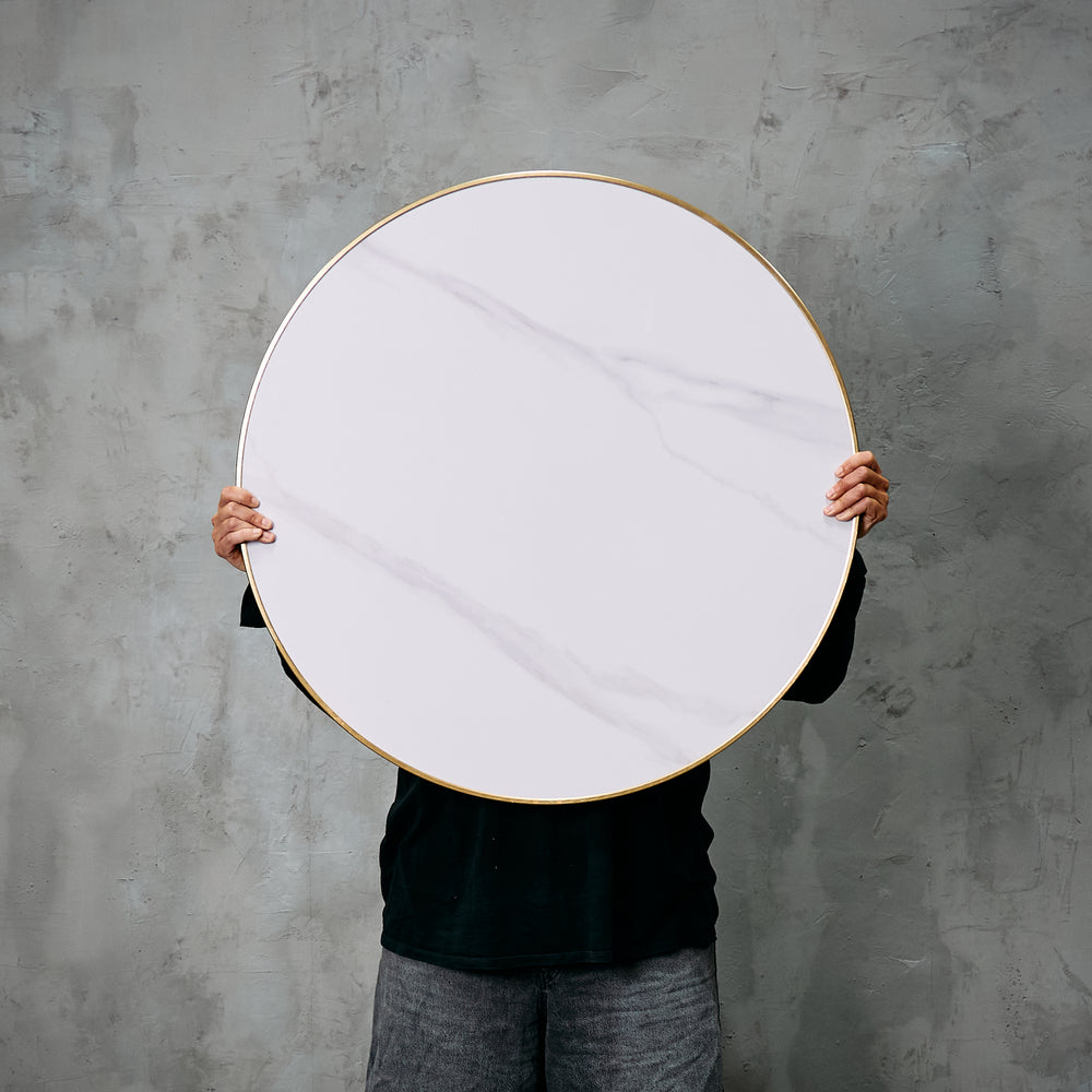 Cubierta Redonda Mármol 75 Borde Especial