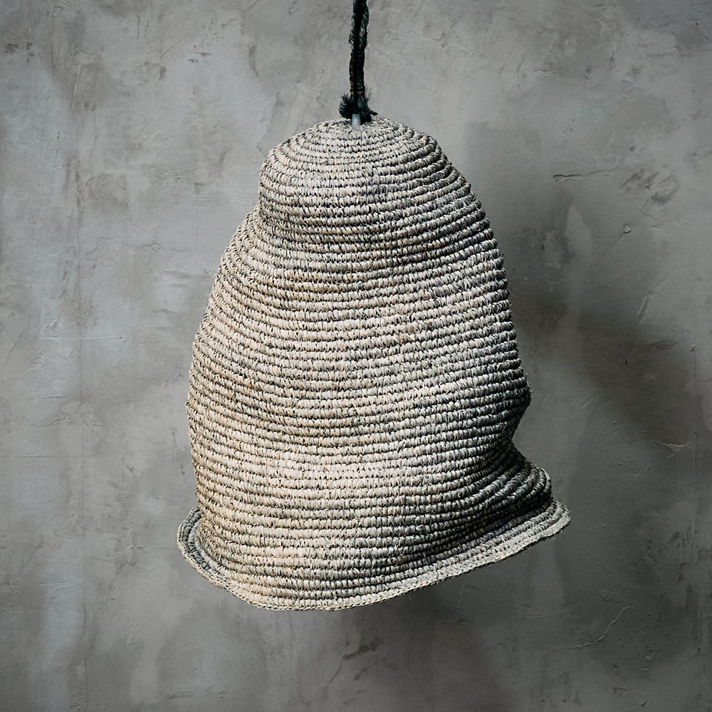 Lámpara de Rafia Chascona Gris