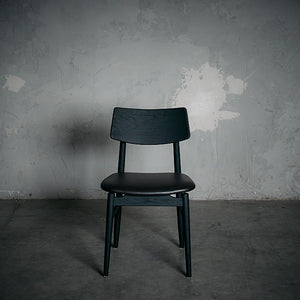 Silla Xiexie Negra Cuero Café Chocolate